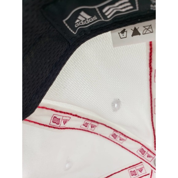 Adidas Hat Adjustable Size Off White with Pink Stitching - Picture 5 of 5